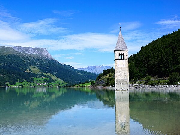 Kirchturm im See - Reschensee
